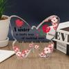 2D Flat Acrylic Butterfly Decoration, Fun and Suitable for Home, Living Room, Caf É, Garden, Garage, Holiday Bathroom, Office, Bakery M