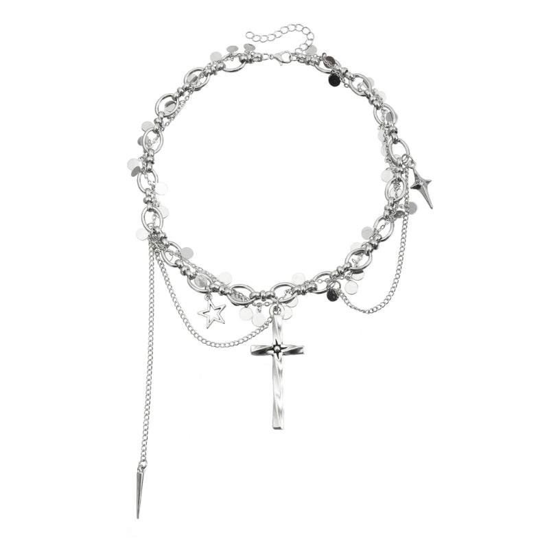 

Unique Fashion Crosses Tassels Necklace With Elegant Designs And Artistic Styles For Women Jewelry Accessory 1