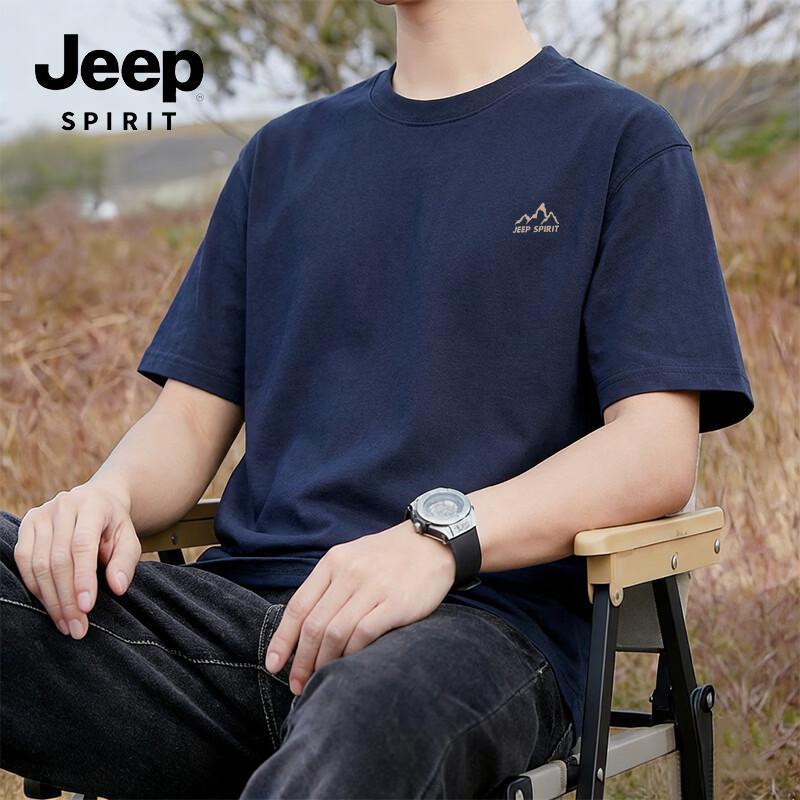

Мужская футболка JEEP SPIRIT из чистого хлопка с коротким рукавом 3XL