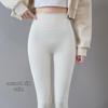 High-Waisted Cashmere Silk Yoga Pants with Tummy Control - Seamless Shark Skin Outerwear for Autumn/Winter 2025.