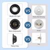 Classic Design Black LED Metal Doorbell Push Button