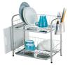 Pearl Metal 2-Tier Dish Drainer Basket, Stainless Steel, Sweezy HC-305