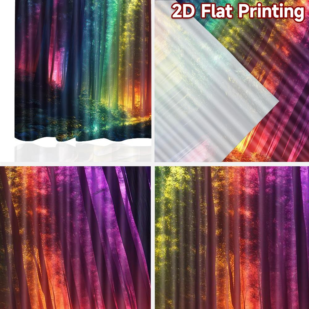 1pc 2D flat Photography Backdrop Background cloth Forest 100% Polyester Holiday Decorations Perfect for Holiday decorations for