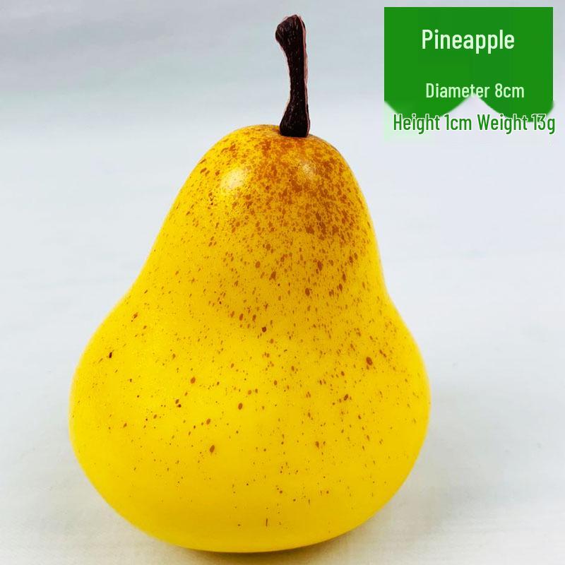 Foam Fruit & Vegetable Models: Yellow & Green Pears for Display, Photography, & Home Decor
