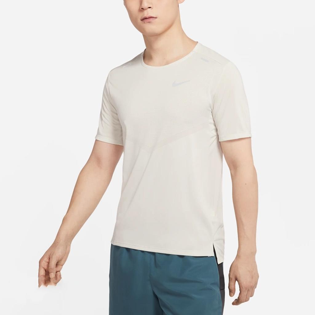 Nike Dri-FIT Rise 365 Breathable Soft Running Short-Sleeve T-Shirt Men Tops Light-Bone CZ9185-072