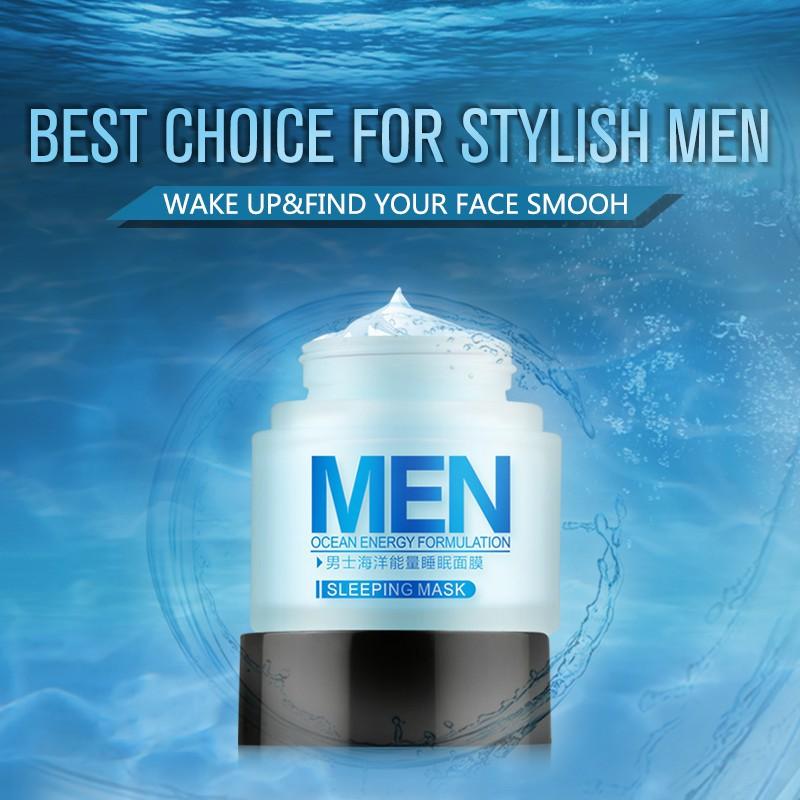 LAIKOU Máscara de Dormir Masculina 70g Não Precisa Lavar Produtos Hidratantes para Cuidados com a Pele