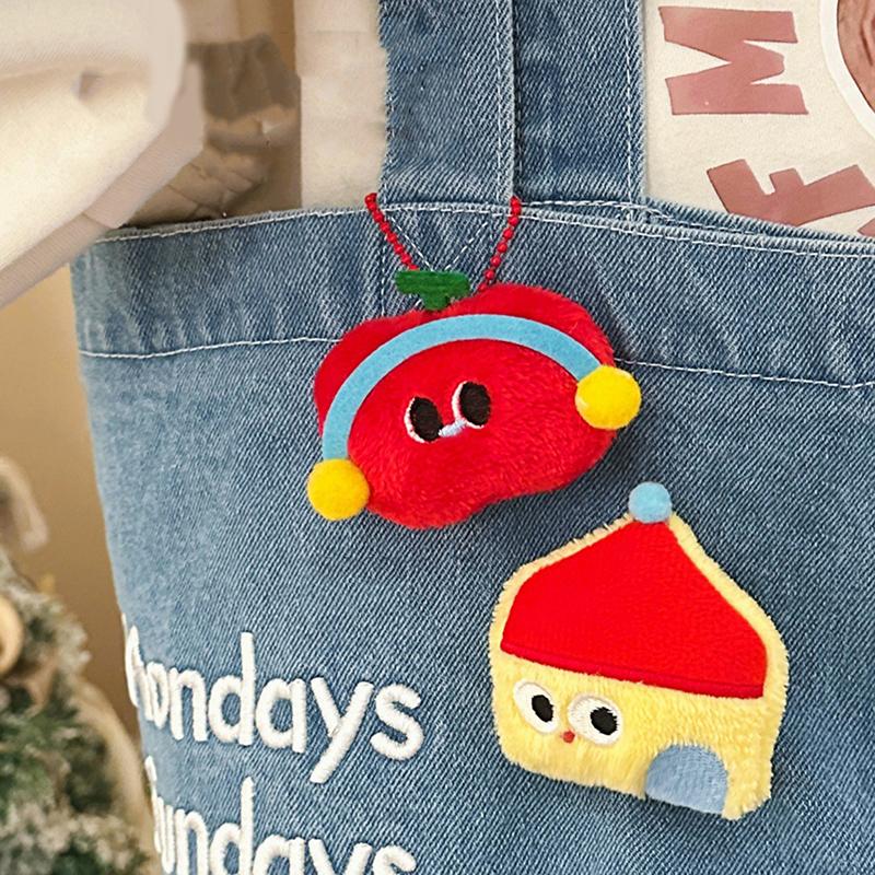 1 Pcs Original Cute Plush Doll Pendant Brooch Creative Funny Pendant Girl Backpack Fun Pendant