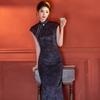 Black sleeveless national style new Chinese daily Suzhou long cheongsam improved young 1011 new women's high sense