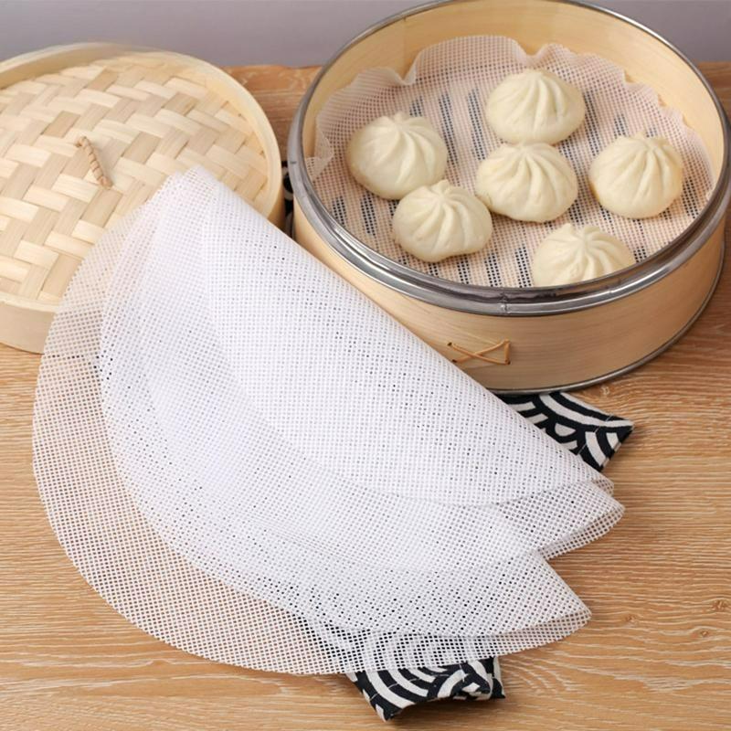 

1 шт. Антипригарный коврик для пароварки Инструмент для дим-самов Пищевой силикон Многоразовый Ресторанная кухня Под коврик для пароварки Кухонные аксессуары для приготовления пищи 19cm