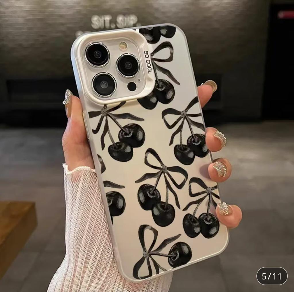 Popular Full Screen Black Cherry for Apple 11/11 Matte 11/11 Hard iPhone11promax Phone Case