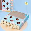 Cat Scratchers Cardboard with Whack-A-Mole Game Interactive Cat Toy Durable Cat Cardboard Box Cat Scratch Bed For Indoor Cats