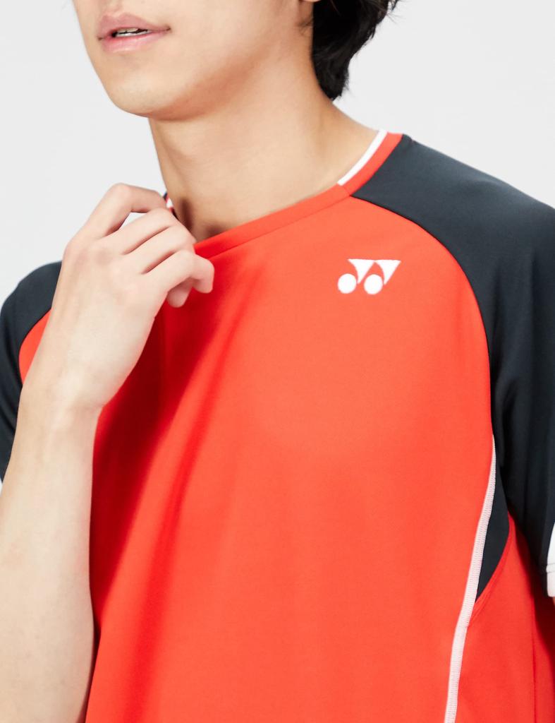 Yonex Short Sleeve Game Flame Red S Shirt, (596)