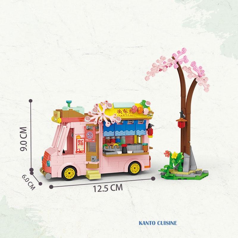 Cafe Street Scene Building Blocks For Girls Plastic Abs Material