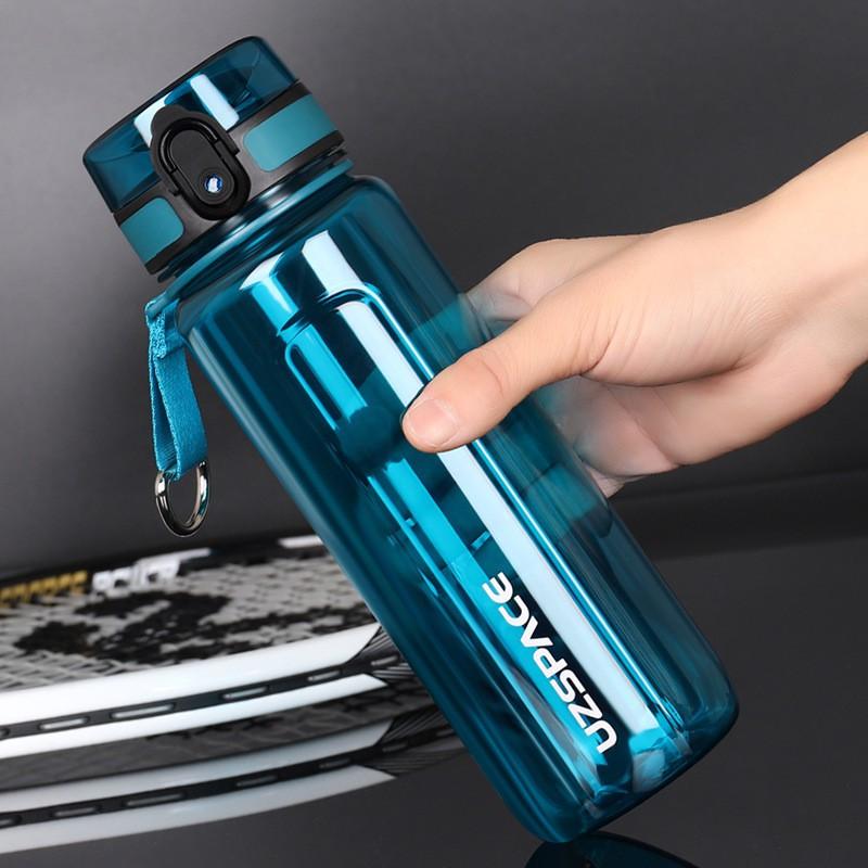 Large Capacity Tritan Sports Water Bottle Men Outdoor Gym Hiking Travel BPA Leakproof