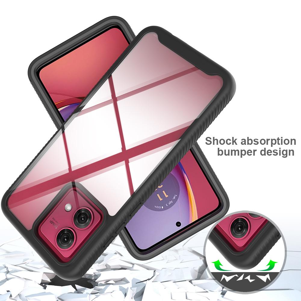 Funda protectora para teléfono Motorola Moto G84 5G con protector de pantalla PET