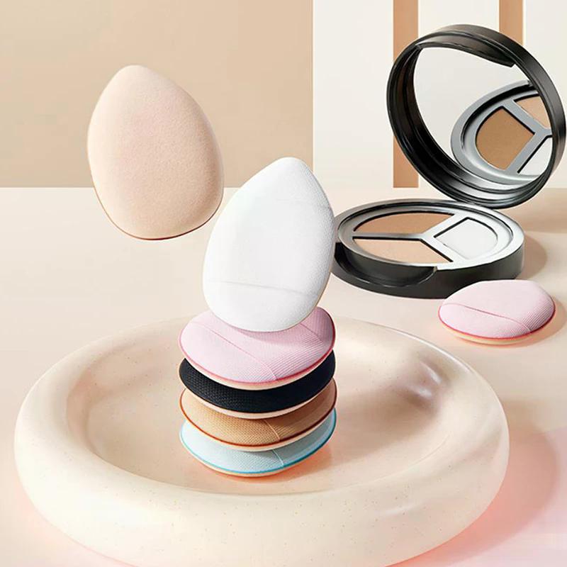 5Pcs Mini Finger Puff Foundation Small Air Cushion Powder Sponge Face Concealer Bb Cream Cosmetic Applicator Makeup Tools
