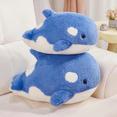 Ocean Animals Cute Killer Whale Baby Plush Toy Big Blue Whale Doll Boy Bed Sleeping Doll Gift