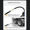 Car Truck Bus Tractors Deflator Valve Dual-Air Tire Chuck Head Tire Inflator Rod