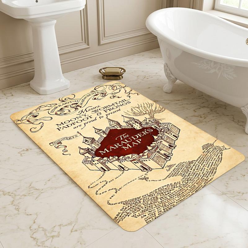 Marauder'S Map Living Room Nonslip Area Rug Soft Carpet For Bedroom Game Playroom Sofa Office Home Decor Doormat Christmas Gift C926789