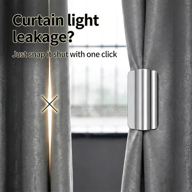 Metal Invisible Curtain Magnets Closure Magnetic Clips Nail Free Drapery Fastener Prevent Light Leaking for Curtains & Bed Net Fixing