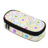 Pencil Bag Structured Durable 300D Polyester Secure Zipper with Main Compartment Mesh Pocket and Pen Slots for School and Study