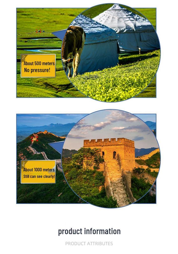 High Magnification HD Mini Outdoor Binoculars 8x21/40x22/100x22 with Phone Clip