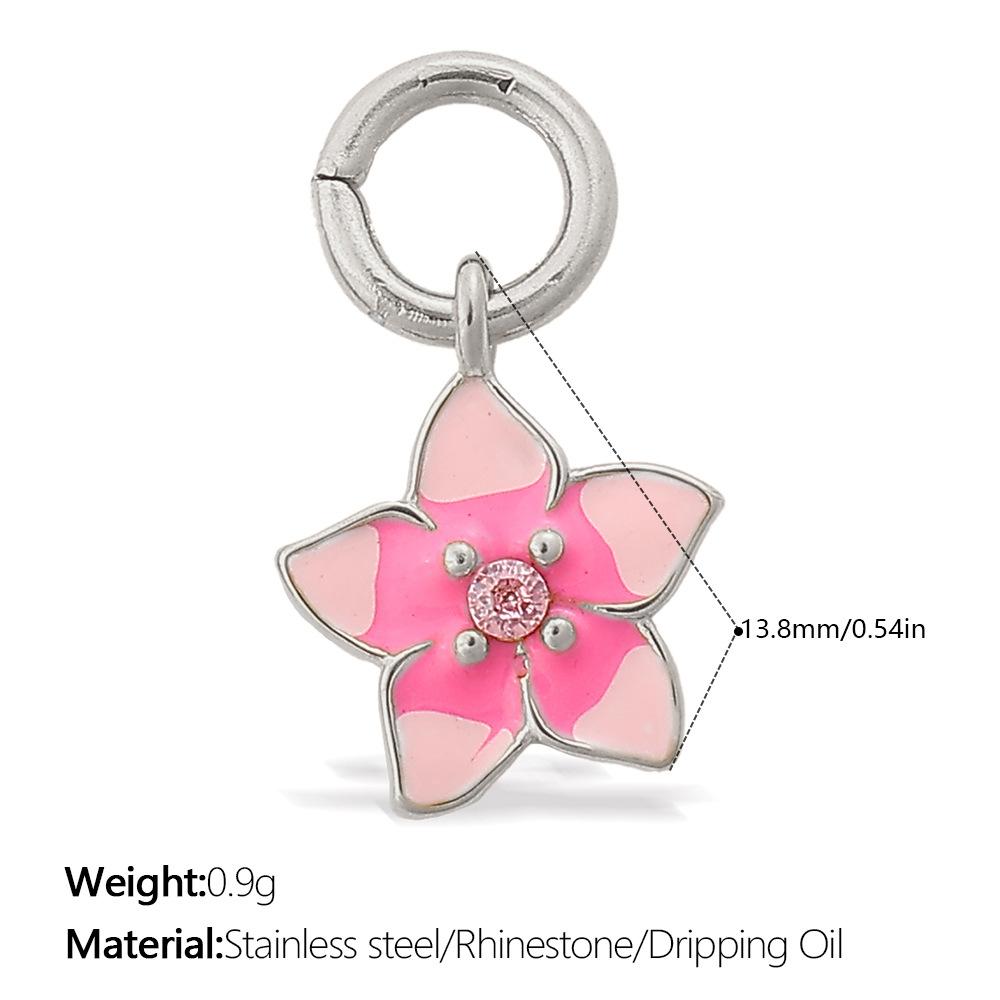 Small Fresh Flower Pendant Collection Exquisite Small Rose Sunflower Shape Bracelet Necklace Pendant