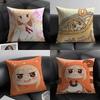 Cute U-umaru D-doma Anime Pillow Case Natural Linen Double-Sided Printing Sofa Home Decor Cushion Cover