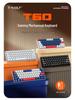 T-WOLF T60 61-Key Hot-Swappable Mechanical Gaming Keyboard with Mixed-Light and Two-Tone Blue Switch (Russian)