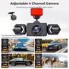 3/4CH Dash Cam, 1080P+720P Multi-Lens, IR Night Vision, Auto Loop Recording Universal Car Fit