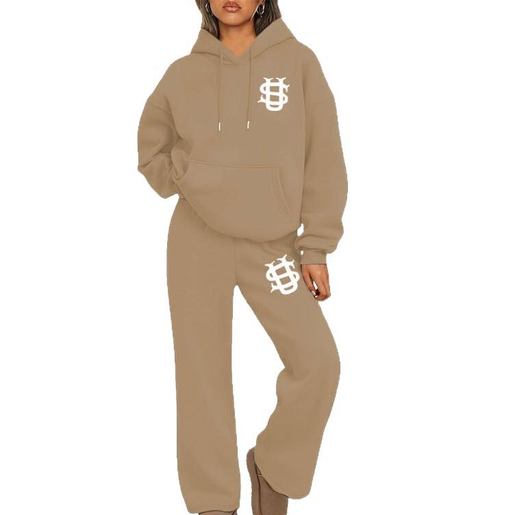 Unisex Trendy set mikiny a tepláků Y2K - Euro-americký Streetwear styl