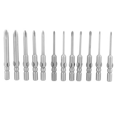 12 Pezzi Inserto a Croce Accessori Cacciavite Magnetico Trapano Elettrico Utensile di Serraggio Manuale 4mm