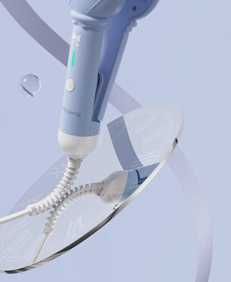 32mm Egg-Style Curling Iron: New Ripple Design for Students