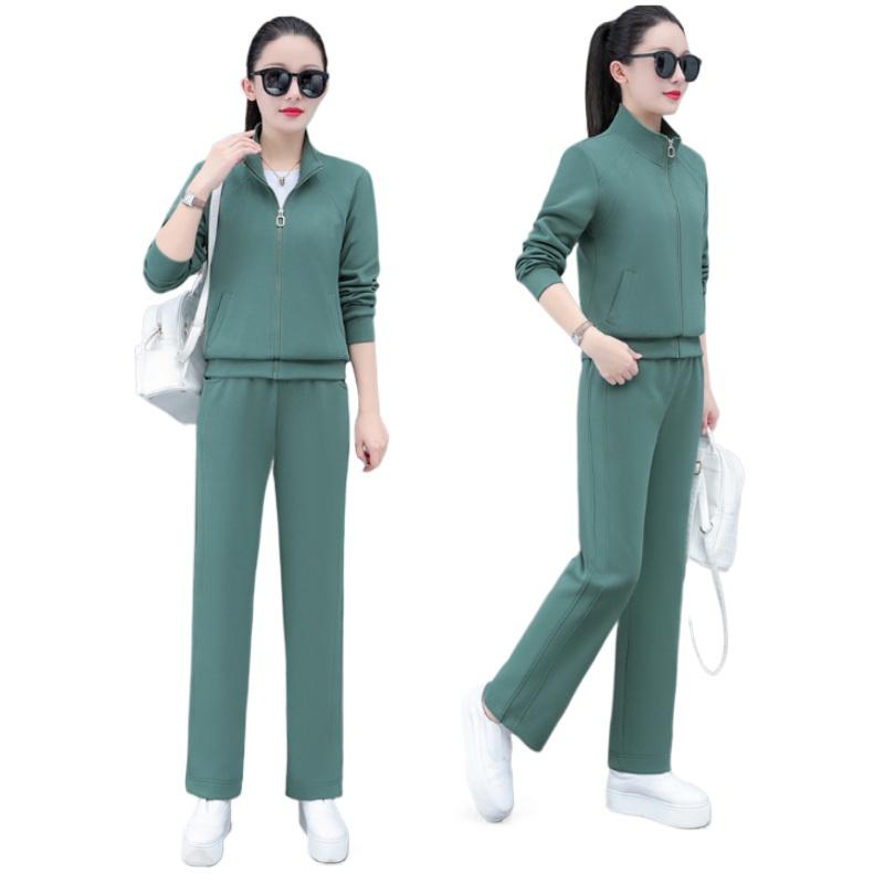 Dámská ležérní sportovní souprava Třídílný komplet Jaro Podzim Nadměrná velikost Dámská móda Oblečení