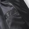 Du Jiabang Herren Jacke mit Stehkragen aus Kunstleder - Herbst/Winter, Schlanke Passform, Reißverschluss, Unifarben, Trendiger Business-Stil.