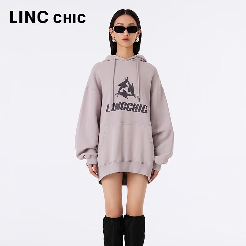 Jinyujie Women's Relaxed Fit Long-Staple Cotton Hooded Sweatshirt