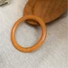 Bohemia Style Fashion Fashion Square Ethnic Style Brown Wood Stylish Wide Bracelet Retro Hand Jewelry