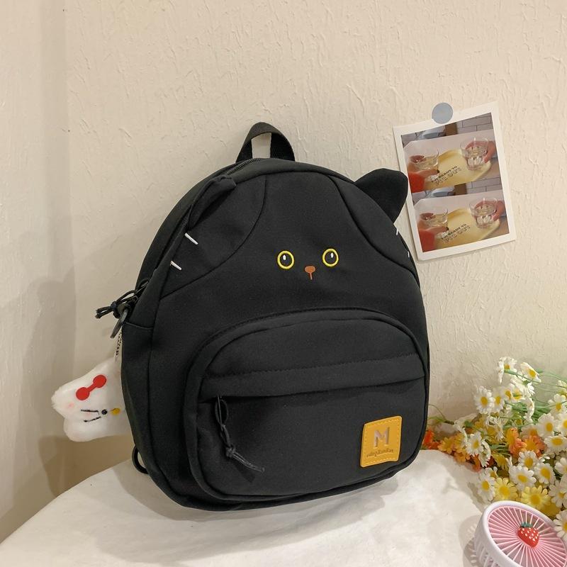 Schoolbag Japanese Cute Cartoon Kitten Backpack Girl Primary School Bag Small Fresh Versatile Travel Spring Outing Small Backpack