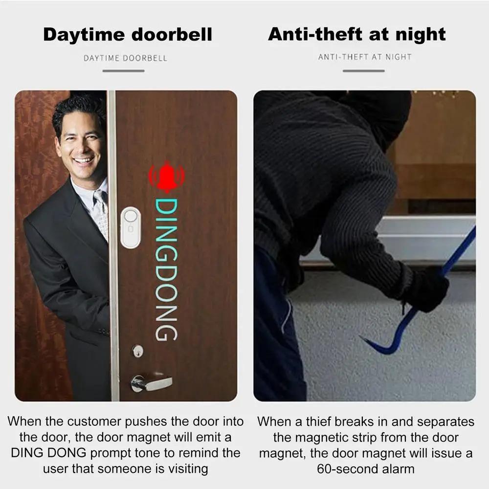 Multifunctional Door Window Alarm Wireless Closing Beep Reminder  for Home Anti-Theft/Doorbell