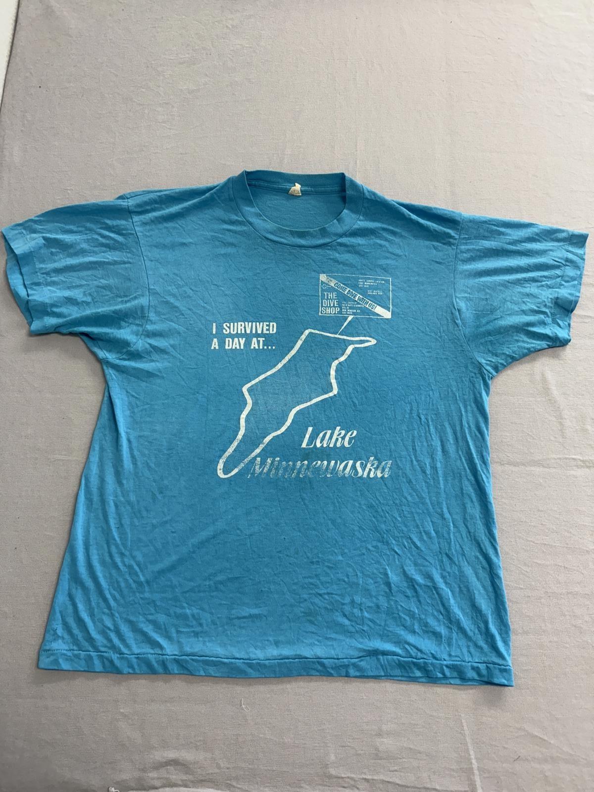 Vintage New Windsor NY Dive Shop I Survived Lake Minnewaska XXXL