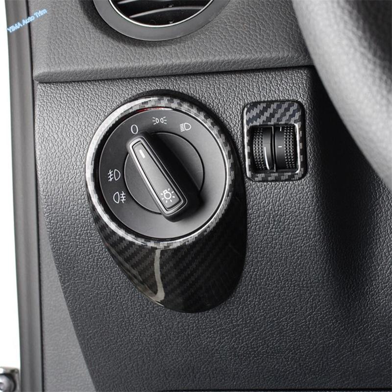 Inner Door Handle Bowl / Head Light Lamp / Gear Shift Panel Cover Trim For Volkswagen VW Tiguan MK1 2008 2009 2010 2011 - 2015