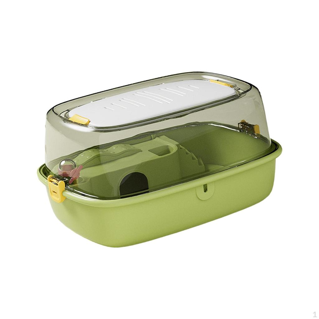 Deluxe Hamster Enclosure with Unique Roof Design, Ideal for Small Pets