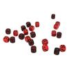 48PCS 6 Sided Dices Black and Red Plastic Waterproof Table Game Dice Set for Party Bars Club
