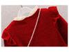 Girls' Red Princess Dress for Autumn/Winter - Christmas & Chinese New Year