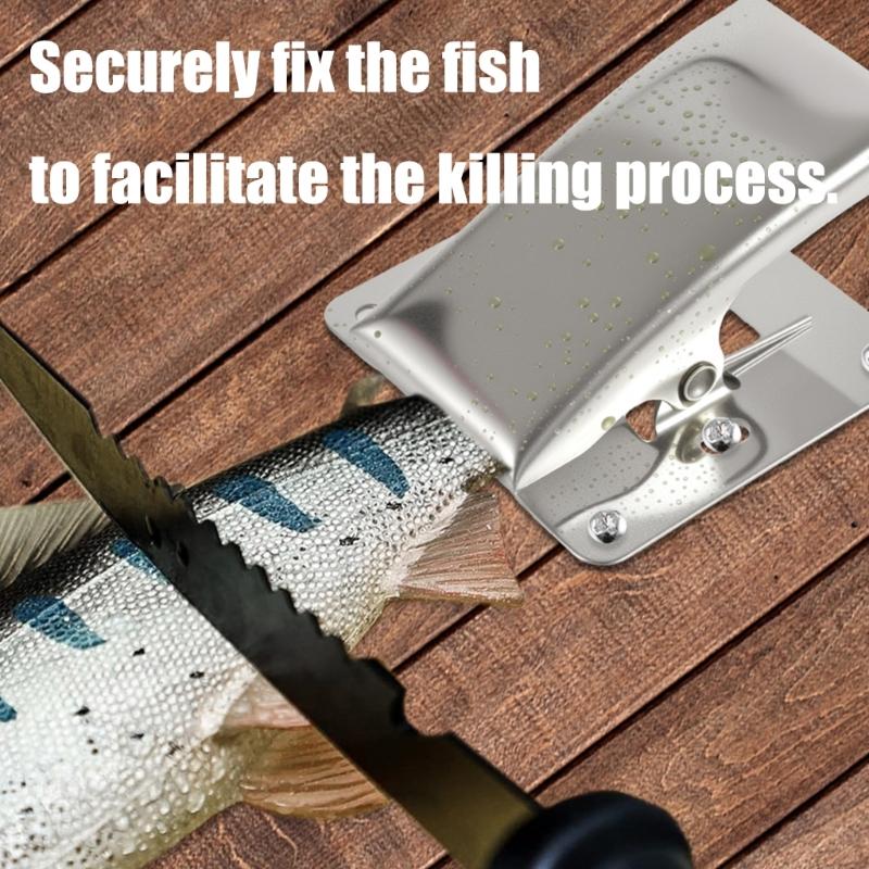 Roestvrij Staal Antislip Montage Fileer Klemmen met Schroeven Multifunctionele Vis Fileer Klemmen Staart Clip Wasbord Gereedschap