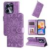 Applicable to INFINIX Hot 50 Mobile Phone Leather Case Camon 30 Sunflower Embossed Card Case Google 9A