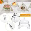 Cake Stand with Cover Fruit Display Server Tray Appetizer Serving Platter for Holiday Festive