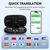 KI Sprachübersetzung Ohrhörer Übersetzungs-Ohrhörer Echtzeit 144 Sprachen Akzente Online Übersetzergerät APP-Übersetzung Bluetooth 5.4 Kopfhörer