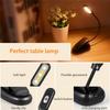 Dimmable Led Reading Light Usb Rechargeable Clip-on Desk Table Reading Book Lamp