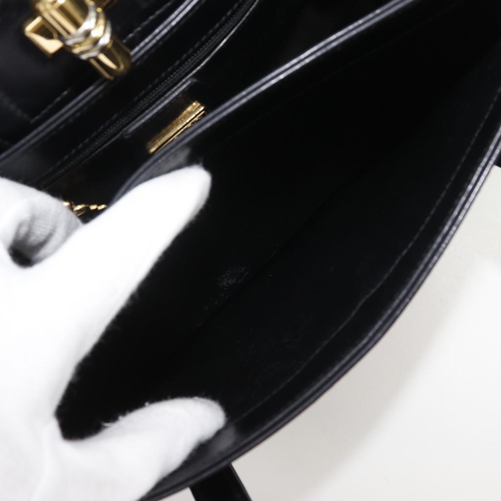 GUCCI Old Gucci Handbag black Calfskin Women Used